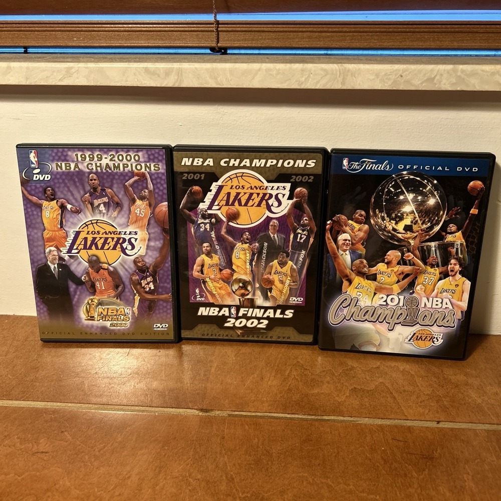NBA Champions 1999-2002: Los Angeles Lakers DVD Lot Of 4 Years (Region 1)